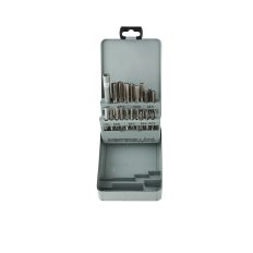   Metrikus kézi menetfúró készlet HSS, 21+1 részes, M3-M12