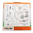 Oleo-Mac 61459100 Tap&Go EVO damilfej - 130 mm (M10x1,25 LH F és M8x1,25 LH M adapter)