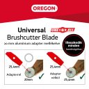 Oregon 295497-0 háromágú acél vágótárcsa - 300x3,0 mm