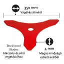 Oregon 295498-0 háromágú acél vágótárcsa - 350x4,0 mm