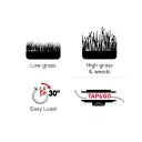 Oregon 539137 Boltless profi damilfej, Tap&Go - 130 mm (univerzális)