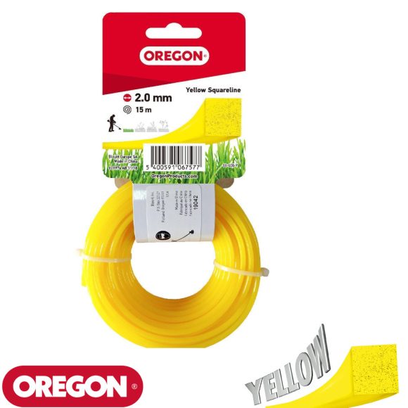 OREGON 69-406-Y Yellow Line négyzet vágószál 2,0 mm - 15 m