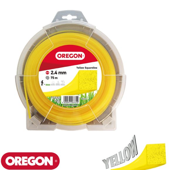 OREGON 69-414-Y Yellow Line négyzet vágószál 2,4 mm - 75 m