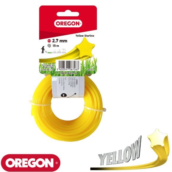 OREGON 69-430-Y Yellow Line csillag vágószál 2,7mm - 15 m