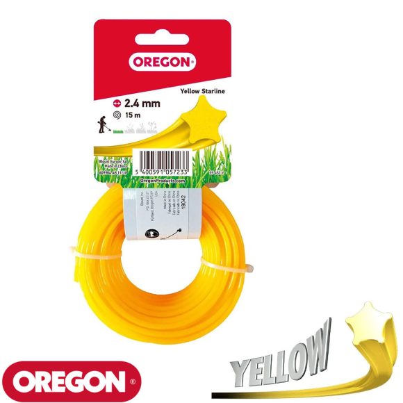 OREGON 69-452-Y Yellow Line csillag vágószál 2,4 mm - 15 m