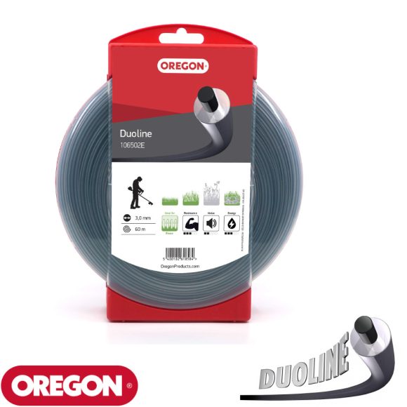 OREGON 106502E Duoline vágószál fűkaszához 3,0 mm - 60 m