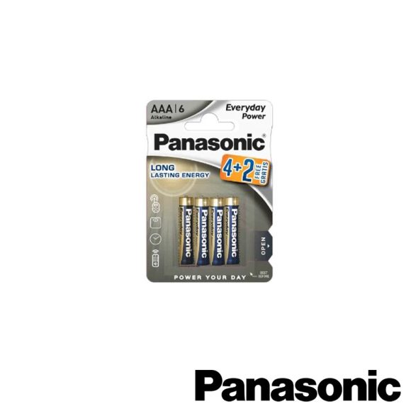 Panasonic Long Lasting Energy ceruzaelem (alkáli) AAA/LR03 (1.5 V) 4+2 db/cs.