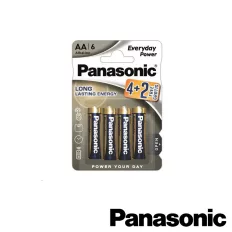   Panasonic Long Lasting Energy ceruzaelem (alkáli) AA/LR6 (1.5 V) 4+2 db/cs.