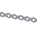Posirol PV12 hullámos szerelőszalag 12x0,7 mm - 10 m tekercs (5 mm lyuk, tűzihorganyzott)