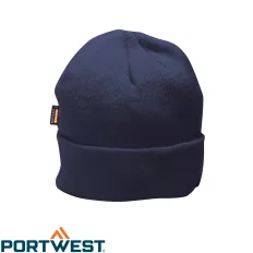   Portwest B013 bélelt kötött sapka, tengerészkék (insulatex bélés)