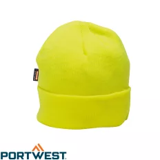   Portwest B013 bélelt kötött sapka, sárga (insulatex bélés)