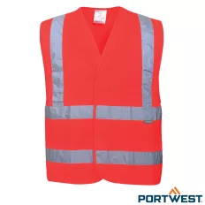 Portwest C470 jólláthatósági mellény (piros), L/XL