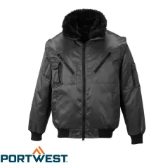 Portwest PJ10 pilótadzseki, fekete - 3XL