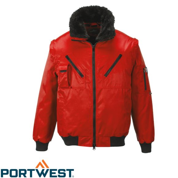 Portwest PJ10 pilótadzseki, piros - 4XL