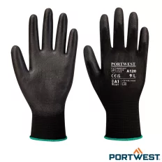   PORTWEST A120 PU tenyérmártott kesztyű (fekete, méret: 10)