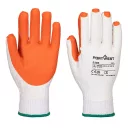 PORTWEST A135 Tough Grip strapabíró vastag latex tenyérmártott kesztyű 3131X - méret: 10 (fehér-narancs)