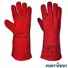 PORTWEST A500 hegesztőkesztyű (piros, méret: 10)