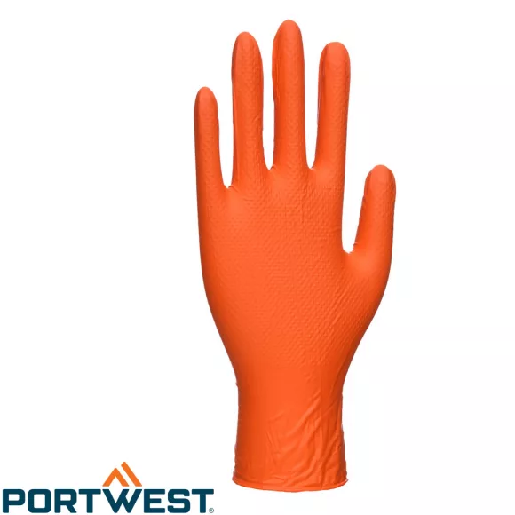 PORTWEST A930 Orange HD egyszerhasználatos nitril kesztyű - méret: 11 (0,17 mm vtg)