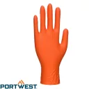 PORTWEST A930 Orange HD egyszerhasználatos nitril kesztyű - méret: 7 (0,17 mm vtg)