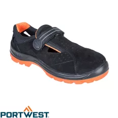   Portwest FW42 Steelite Obra S1 SRC védőszandál, fekete - 35 (acél orrmerevítő)