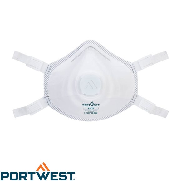 Portwest P305 FFP3 NR D prémium szelepes légzésvédő maszk
