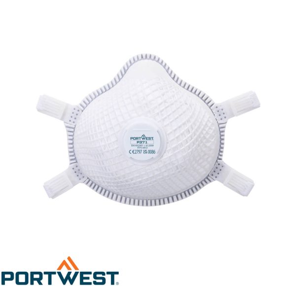 Portwest P371 ERGONET FFP3 NR D prémium szelepes légzésvédő maszk