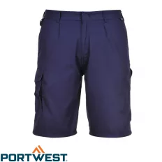   Portwest S790 rövidnadrág, navy kék - 3XL méret (35% pamut, 65% poliészter - 210g/m2)