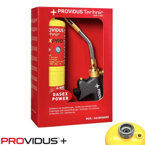 Providus GA200 CGA PRO gázégő pisztoly készlet , piezo, CGA-600 csatlakozás - 1,7 kW - max 2400°C (propilén palackkal)