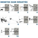 RAWL R-KER-II-300-S hibrid injektáló ragasztó, nyári - 300 ml (vinilészter)