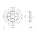 RAWL R-KWX-110 szigeteléstartó tárcsa körkivágóval - Ø 110 mm