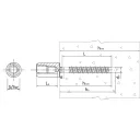 RAWL R-LX-I betoncsavar, M6 belső menetes 5x25 (horganyzott)