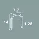RAWL RT-KSS00714 U-alakú tűzőkapocs, 1.25x7.7 mm - 14 mm (1500 db, RL36)