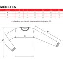 Rimeck Resist LS R05 hosszú ujjú póló, királykék 05 - 3XL méret (unisex, 100% pamut, 160 g/m2)