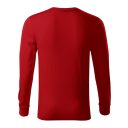 Rimeck Resist LS R05 hosszú ujjú póló, piros 07 - S méret (unisex, 100% pamut, 160 g/m2)