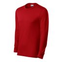 Rimeck Resist LS R05 hosszú ujjú póló, piros 07 - S méret (unisex, 100% pamut, 160 g/m2)