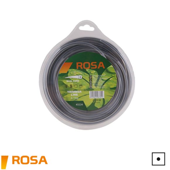 ROSA 45534 négyzet vágószál maggal fűkaszához - 4,0mm x 15m