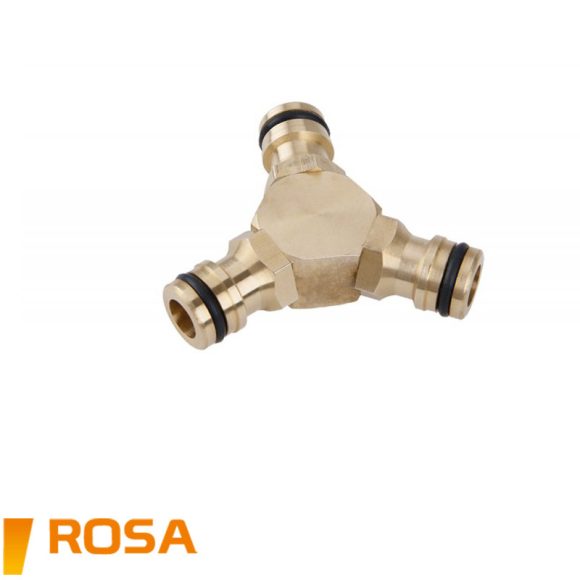 ROSA 45204 réz Y-elágazó adapter gyorscsatlakozókhoz