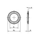 Schnorr biztonsági alátét 19 (27) mm (M18) (S tipus, horganyzott)