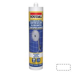 Soudal szaniter szilikon 280 ml (színtelen) (ecetsavas)