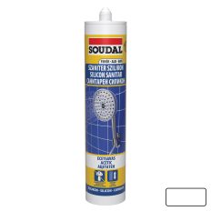 Soudal szaniter szilikon 280 ml (fehér) (ecetsavas)