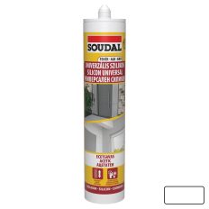 Soudal univerzális szilikon 280 ml (fehér) (ecetsavas)
