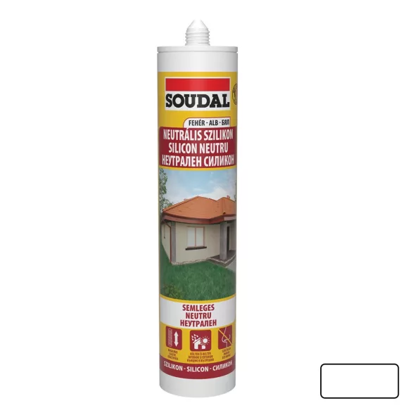 Soudal neutrális szilikon 280 ml (fehér)