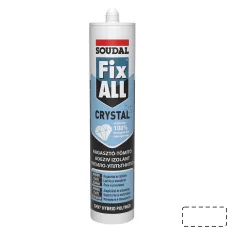   Soudal Fix ALL Crystal hibrid polimer tömítő-ragasztó (kristálytiszta) 290 ml