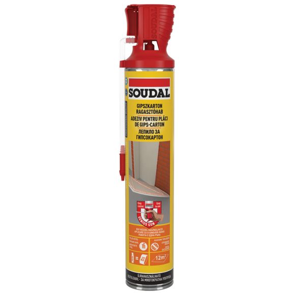 Soudal PU gipszkarton ragasztóhab 750 ml