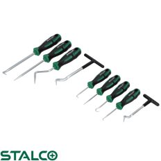 Stalco S010800009 precíziós horogkészlet, CrV - 9 részes
