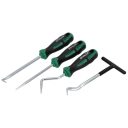 Stalco S010800009 precíziós horogkészlet, CrV - 9 részes