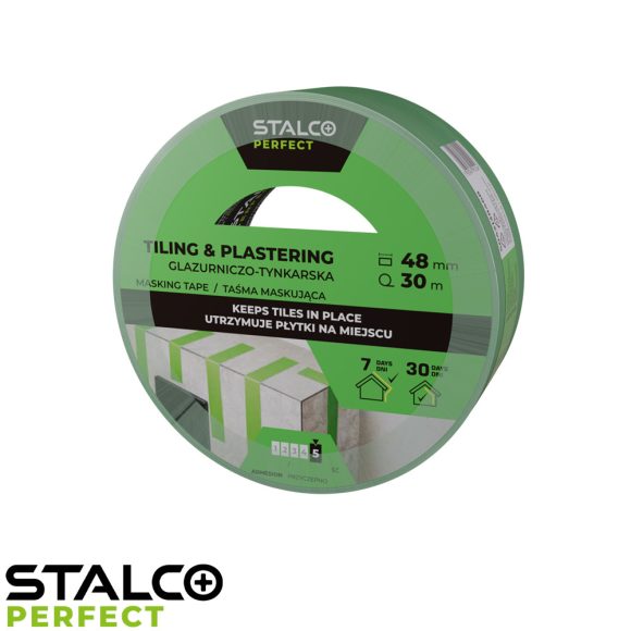 Stalco Perfect S042138467 erősített csempe- és vakolat maszkolószalag, kültéri-beltéri - 48mm x 20m