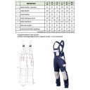 Stalco S-42113 Industry Line kantáros munkanadrág - S méret (97%pamut, 3% elasztán - 270g/m2)