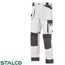 Stalco S-42137 Allround Line White derekas munkanadrág - S méret (60% pamut, 40% poliészter - 280g/m2)