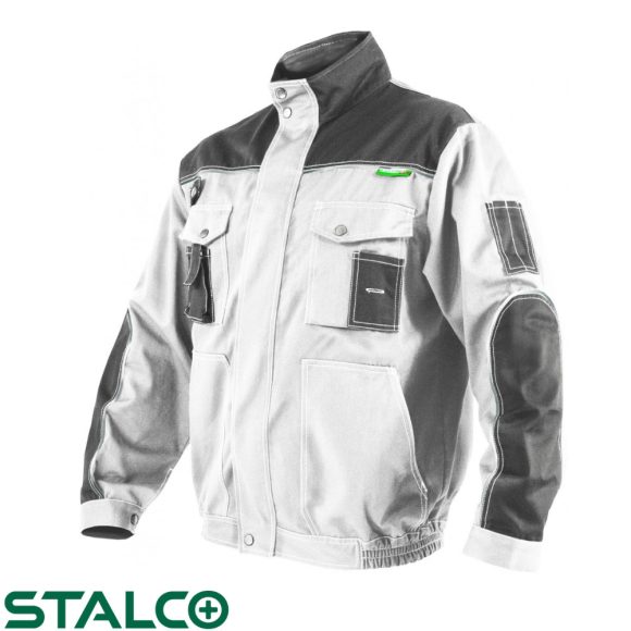 Stalco S-42163 Allround Line White munkakabát - M méret (60% pamut, 40% poliészter - 280g/m2)